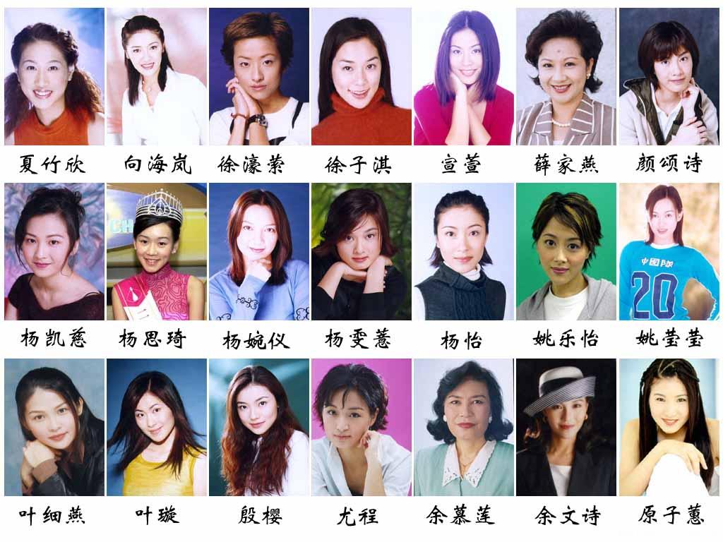 台湾女明星名字80年代图片